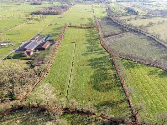 Blick auf das Grundstück