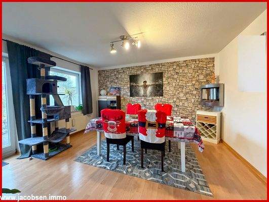 Essbereich im Wohnzimmer