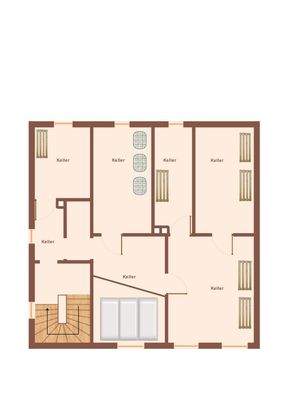 Skizze Grundriss Kellergeschoss