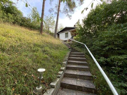 Treppenaufgang zum Haus