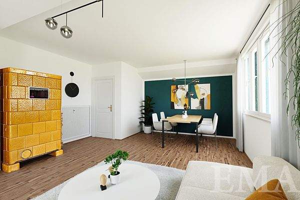 Visualisierung  - Wohn- und Esszimmer