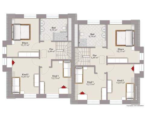 Grundriss Dachgeschoss 1.4