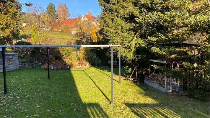 Wäscheplatz mit Sitzecke