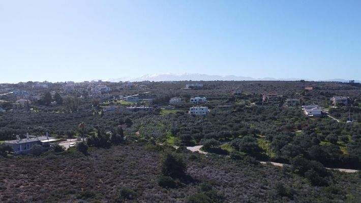 Kreta, Agios Onoufrios: Eckgrundstück mit Meerblick zu verkaufen