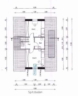 Grundriss Spitzboden