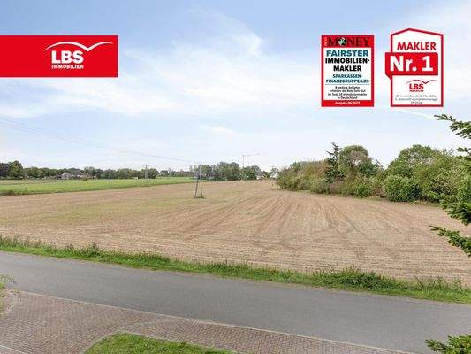 unverbaubarer Ausblick über Felder