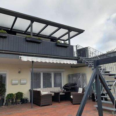 Erdgeschoss und Balkon Dachgeschoss