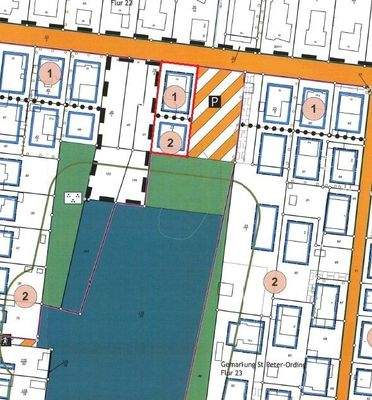 Ausschnitt Bebauungsplan