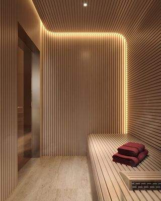 Serene Wood Sauna
