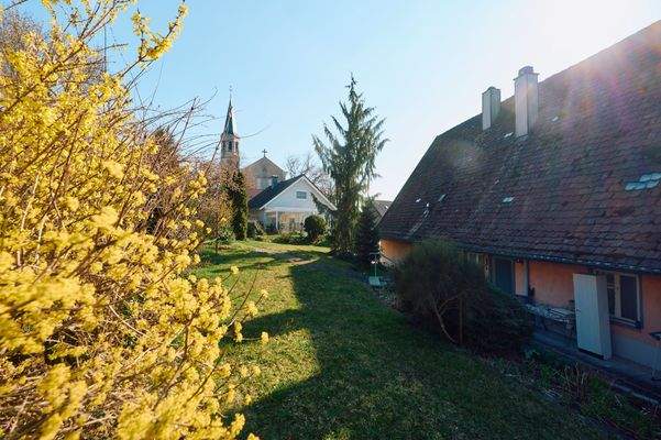 Objektansicht mit Garten 