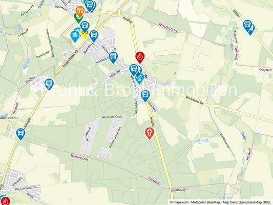 Geolyzer Kartenausschnitt