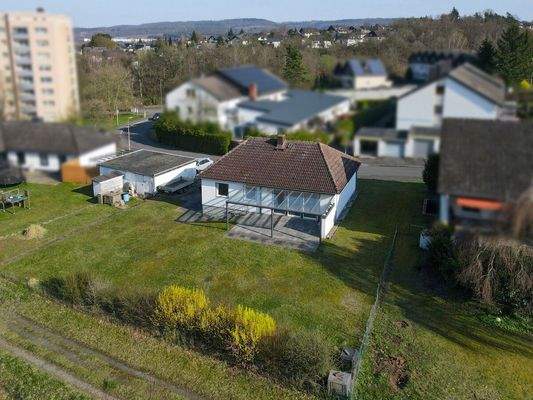 Luftaufnahme seitliche Rückansicht