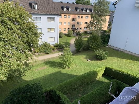 Blick vom Balkon