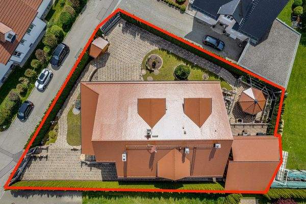 Luftbild Grundstückseinzeichnung