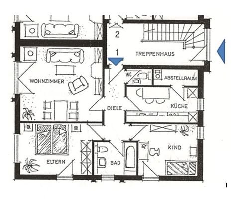 Grundriss der Wohnung