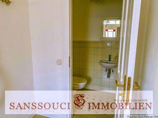 Gäste WC im Erdgeschoss