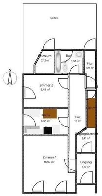 Grundriss Wohnung 1 EG