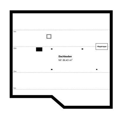 Grundriss Skizze Haus 1 DG