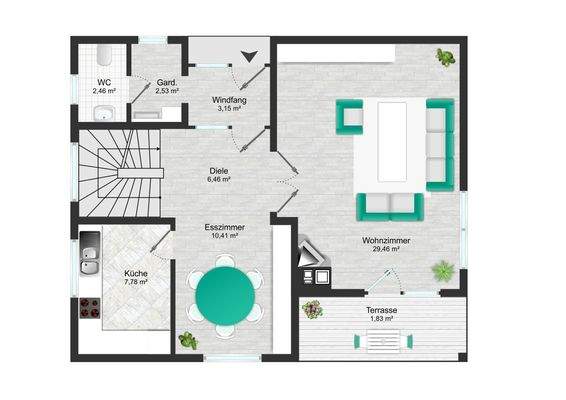 Grundriss Erdgeschoss