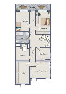 Untergeschoss (kein Maßstab)