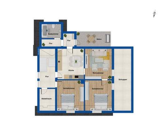 Grundriss Dachgeschoss