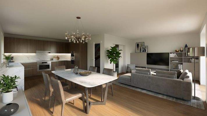 Visualisierung Wohn-/Essbereich