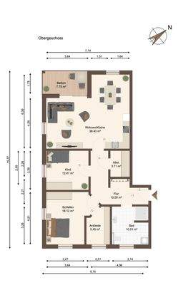 Grundriss Wohnung 4 - OG