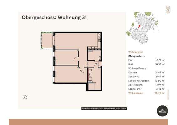 Obergeschoss Wohnung 31