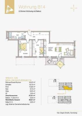 Grundriss Penthouse B14