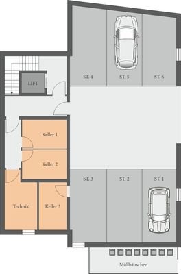 UG Tiefgarage_Kellerräume