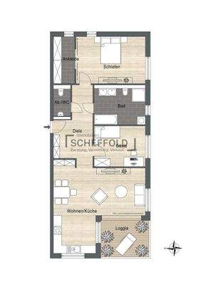 Grundriss Penthouse Typ G