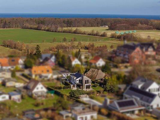 Luftaufnahme mit Blick zur Ostseef