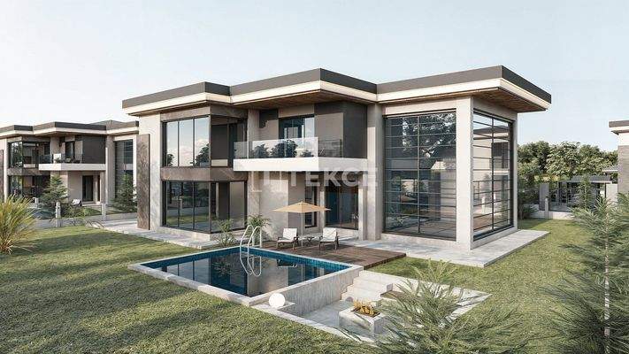 Villas for Sale with Private Pools in a Gated Complex in İncek
