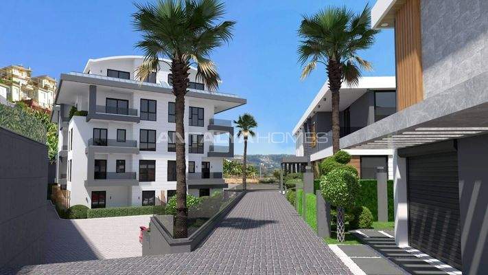 Sea View Houses with Pool for Sale in Alanya