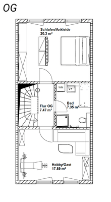 RH Mainz 128 - Grundriss Obergeschoss