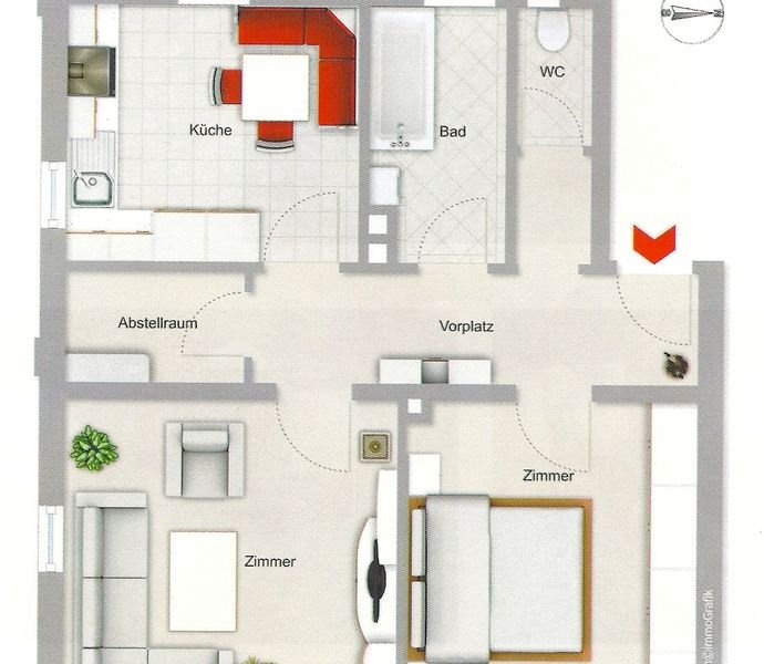 2,5 Zimmer Wohnung in Nürnberg (Gärten b Wöhrd)