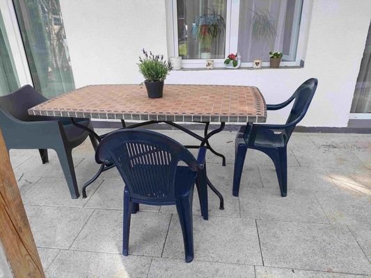 Sitzplatz auf der Terrasse