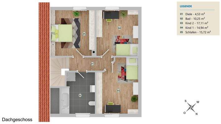 Grundriss Dachgeschoss