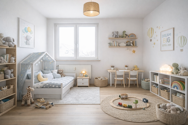 Kinderzimmer Einrichtung Beispiel
