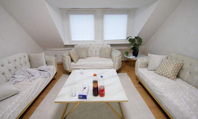 Wohnzimmer im Dachgeschoss