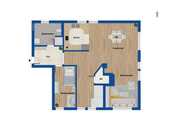 Grundriss - Ebene 1 - 2. OG