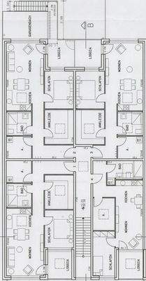 Obergeschoss über Garagenhalle