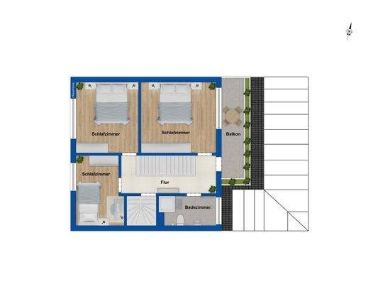 Grundriss Obergeschoss