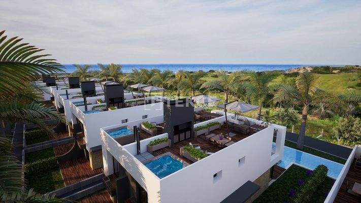 Semi-Detached Villas in Gazimağusa Tatlısu Steps From the Sea