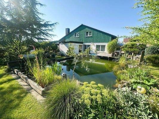 Hausansicht Teichseite