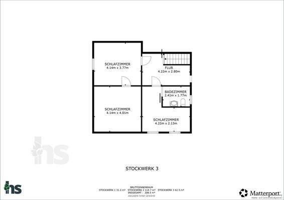 Grundriss - Obergeschoss