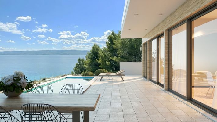 Terrasse mit Meerblick