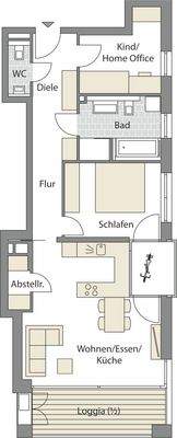 Grundrisse WHG. 1.1+2.1+3.1+4.1