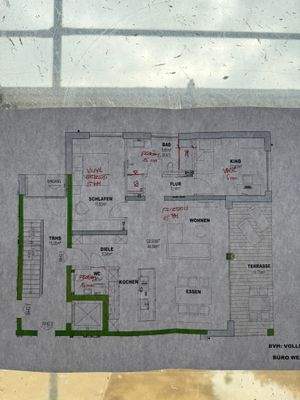 Grundriss mit Anmerkungen