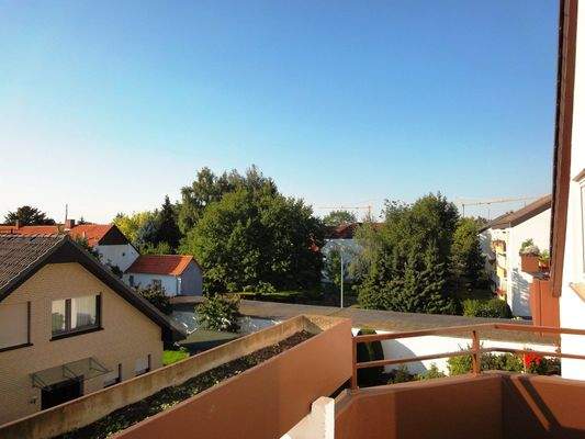 Blick vom Balkon aus 